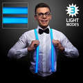 LED Light Up Blue Suspenders